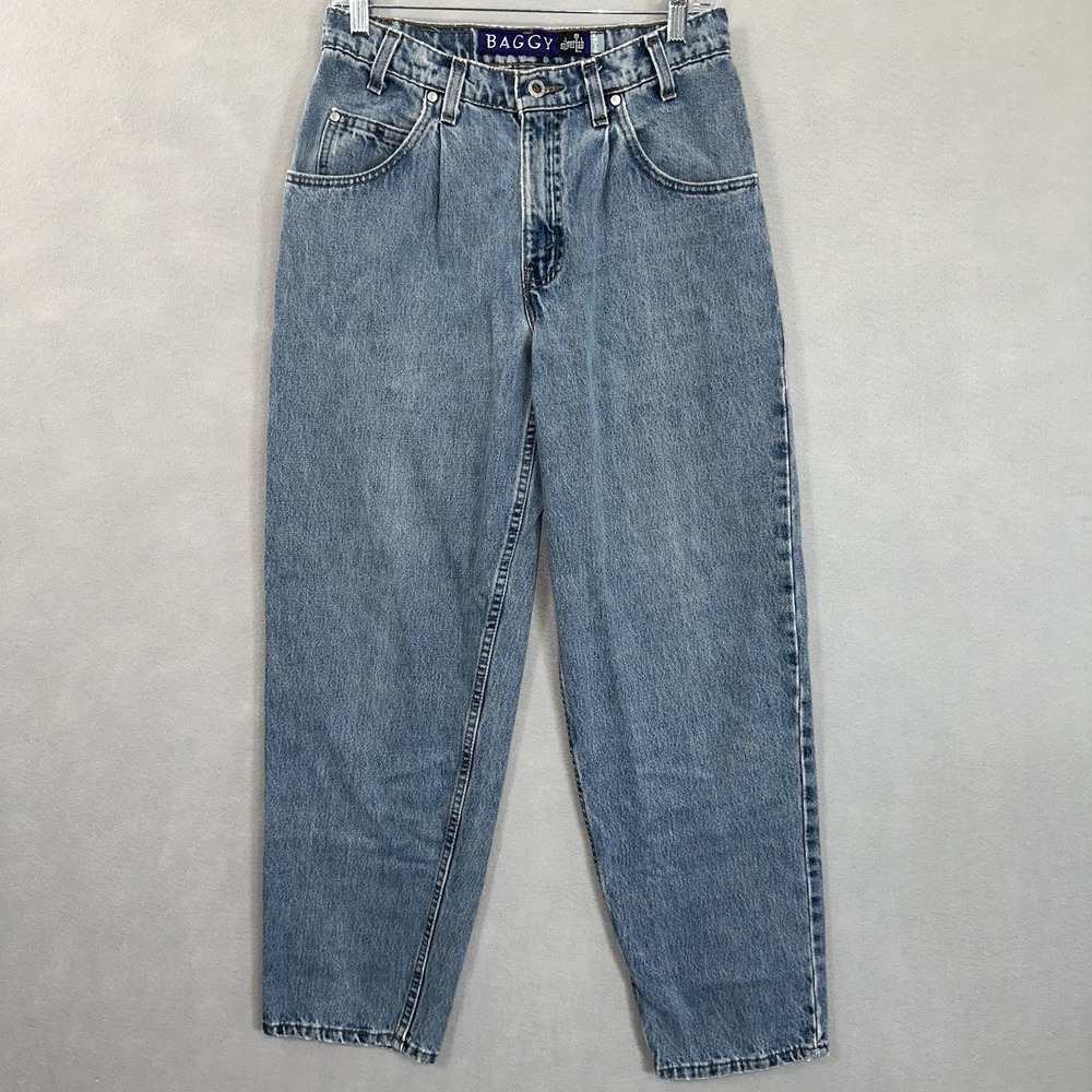 Vtg Levi's SilverTab Baggy Jeans Mens Fits 29x30 Blue‎ Pleated Denim USA 90s Y2K